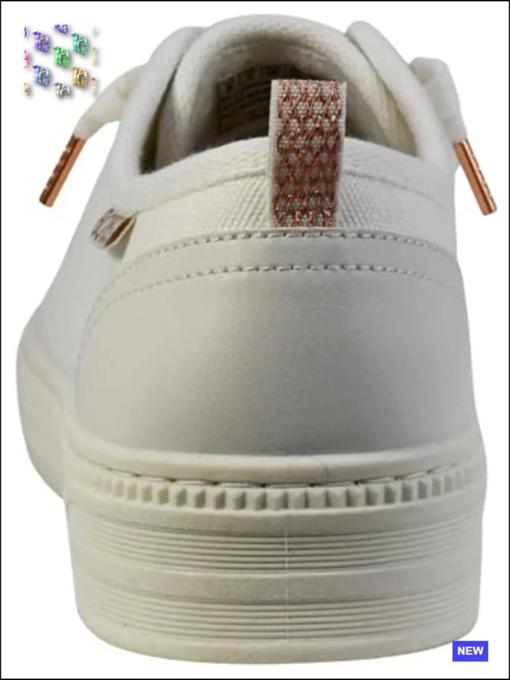 Women's Bobs Copa Sneaker Memory Foam Lace Up Casual Fashion Sneakers - Picture 4 of 7